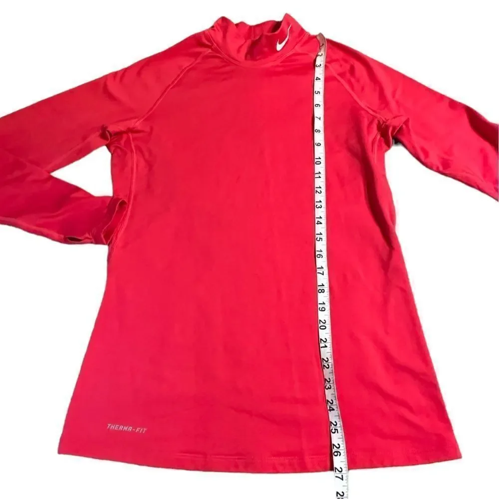 Nike deep pink Therma fit turtle neck